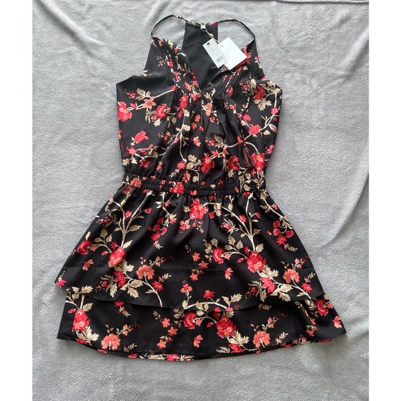 JOIE Dresses & Skirts - Joie Black and Red Floral Dress